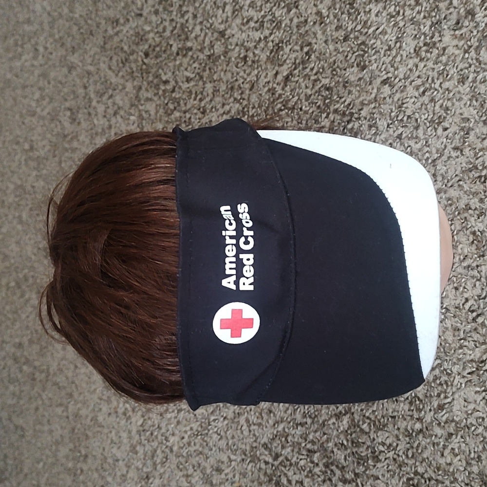 Victronic  American Red Cross Black White Visor